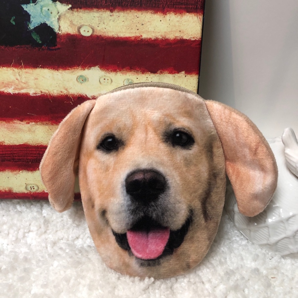 COPY - Y2K GOLDEN RETRIEVER DOG Coin Purse Wallet 3D